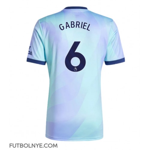 Camiseta Arsenal Gabriel Magalhaes #6 Tercera Equipación 2024-25 manga corta